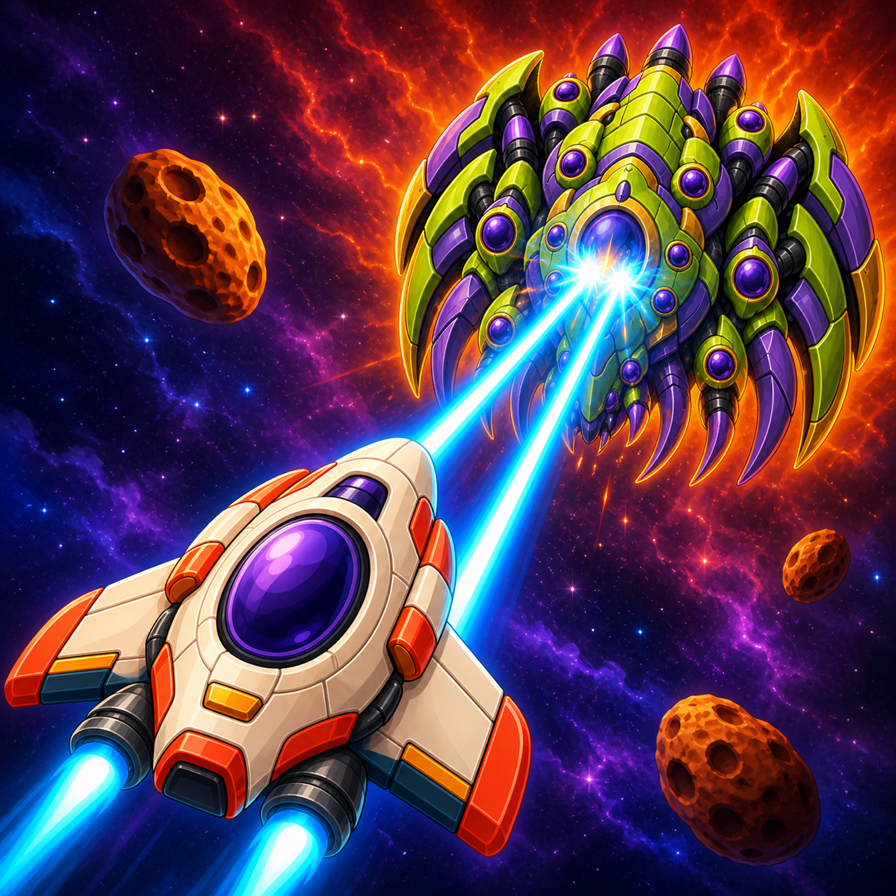 Galaxy Wars key art